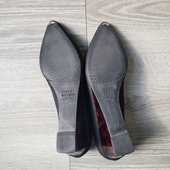 Stuart Weitzman Black Tortoise Shell Wedges - Picture 5 of 8